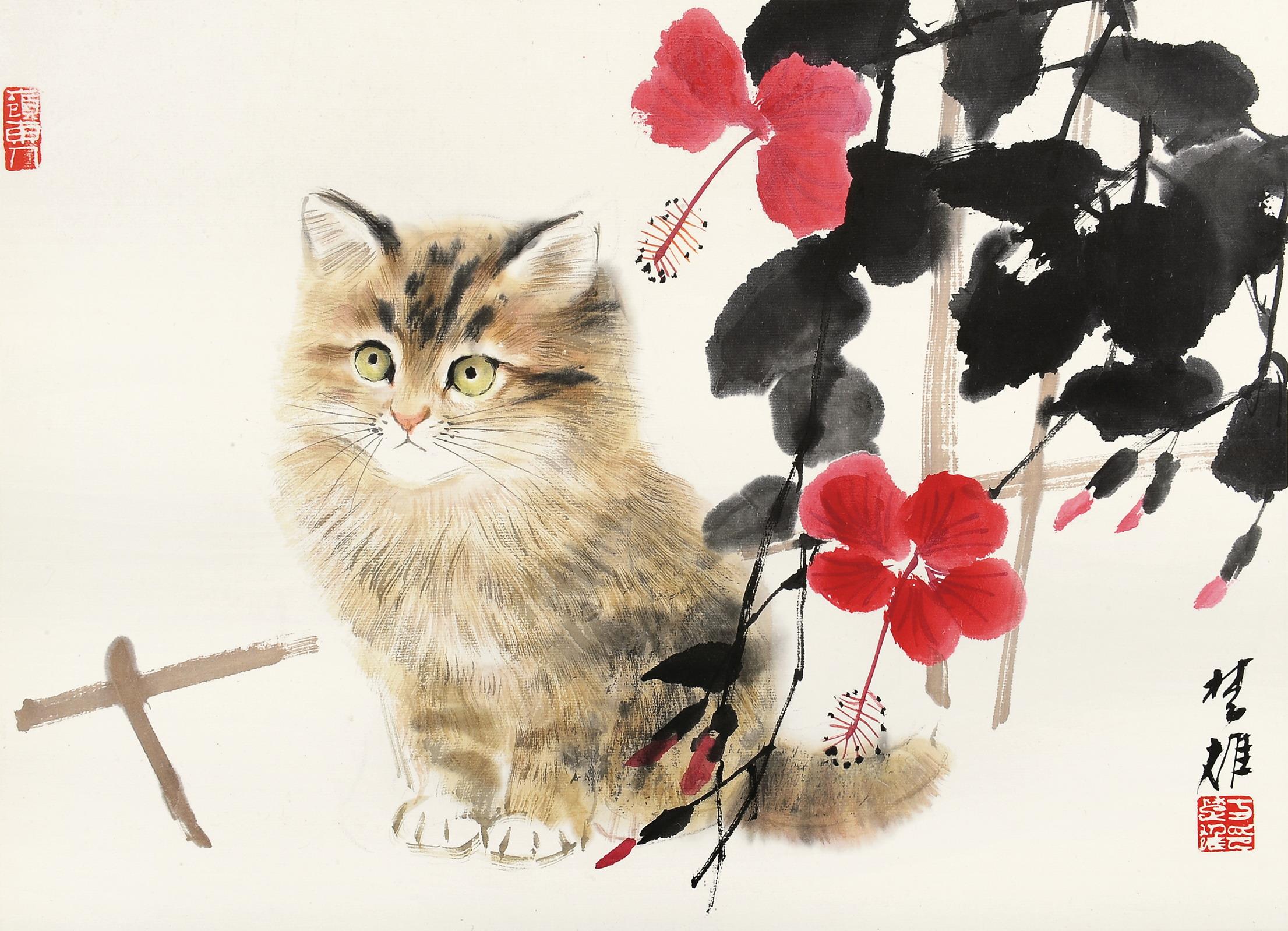 方楚雄(b.1950)猫