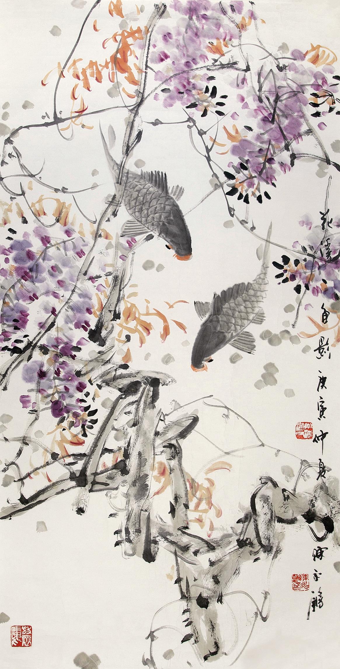陈永锵(b.1948)花溪鱼影