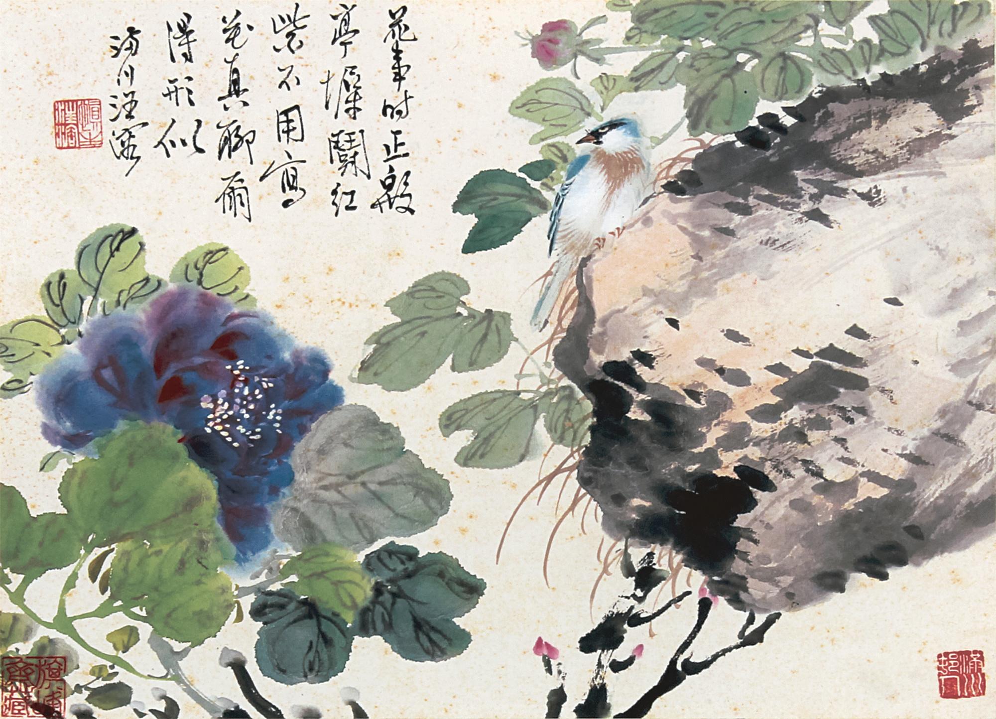 汪溶(1896-1972 花鸟