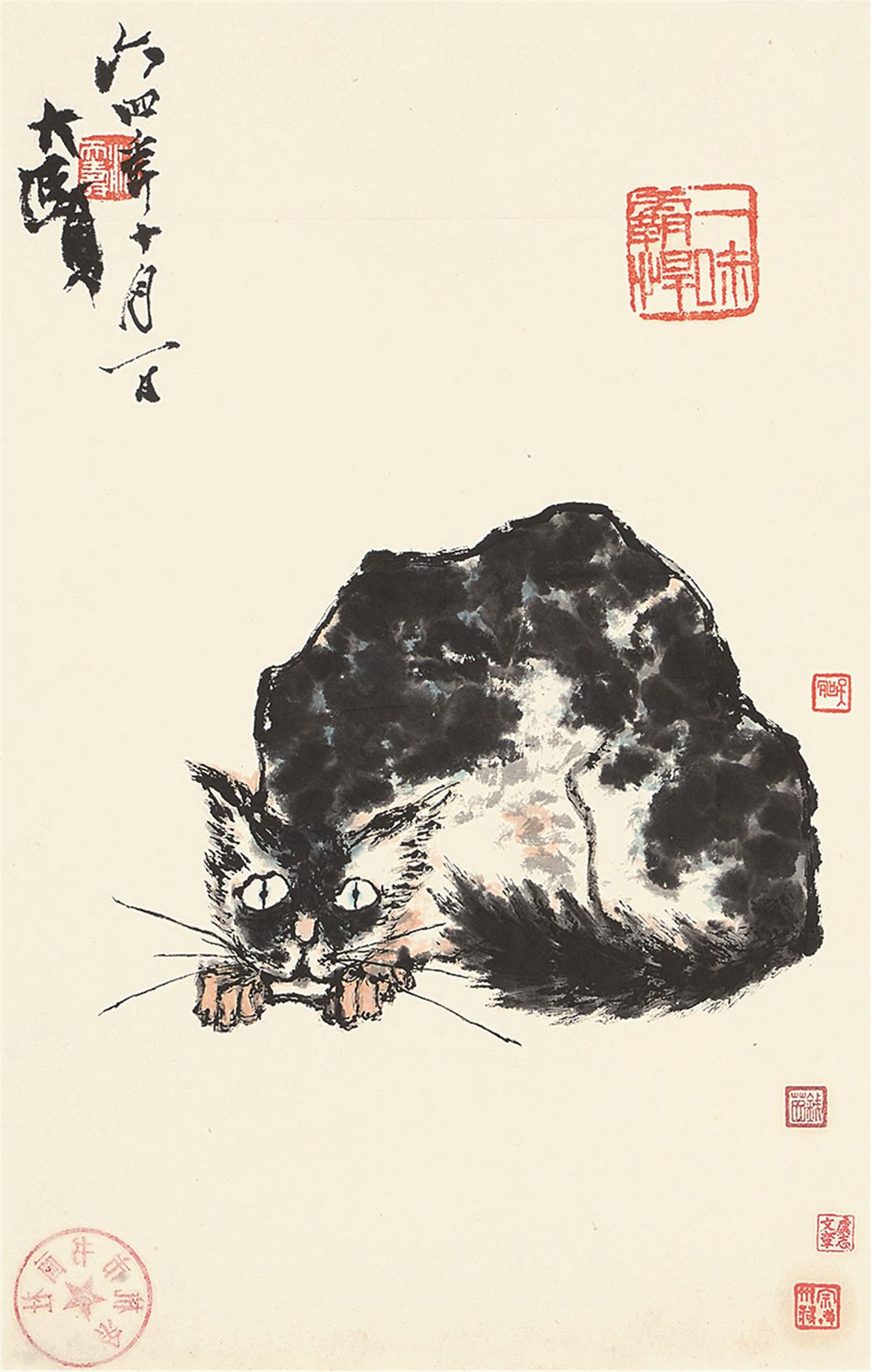 潘天寿猫