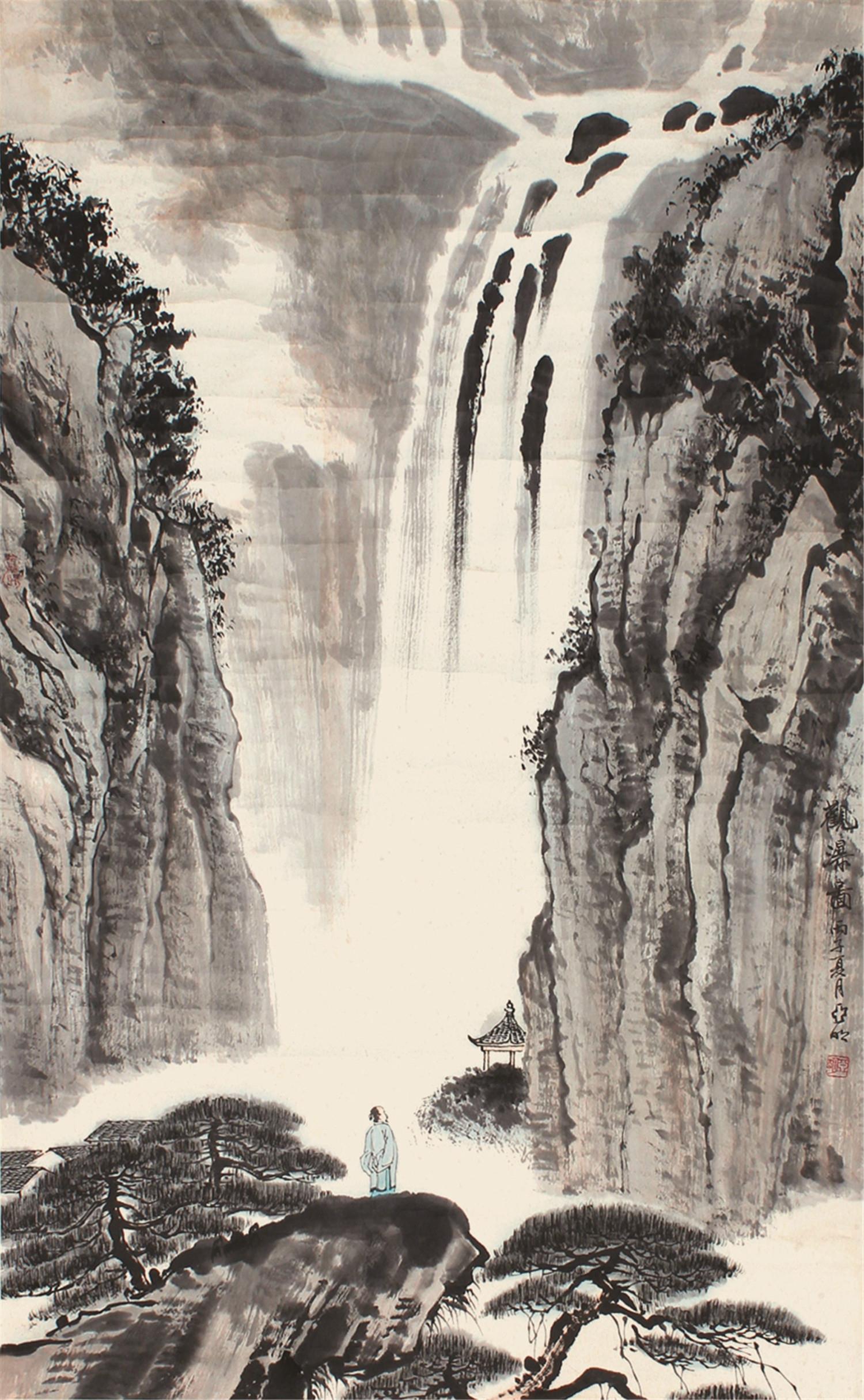 亚明 山水