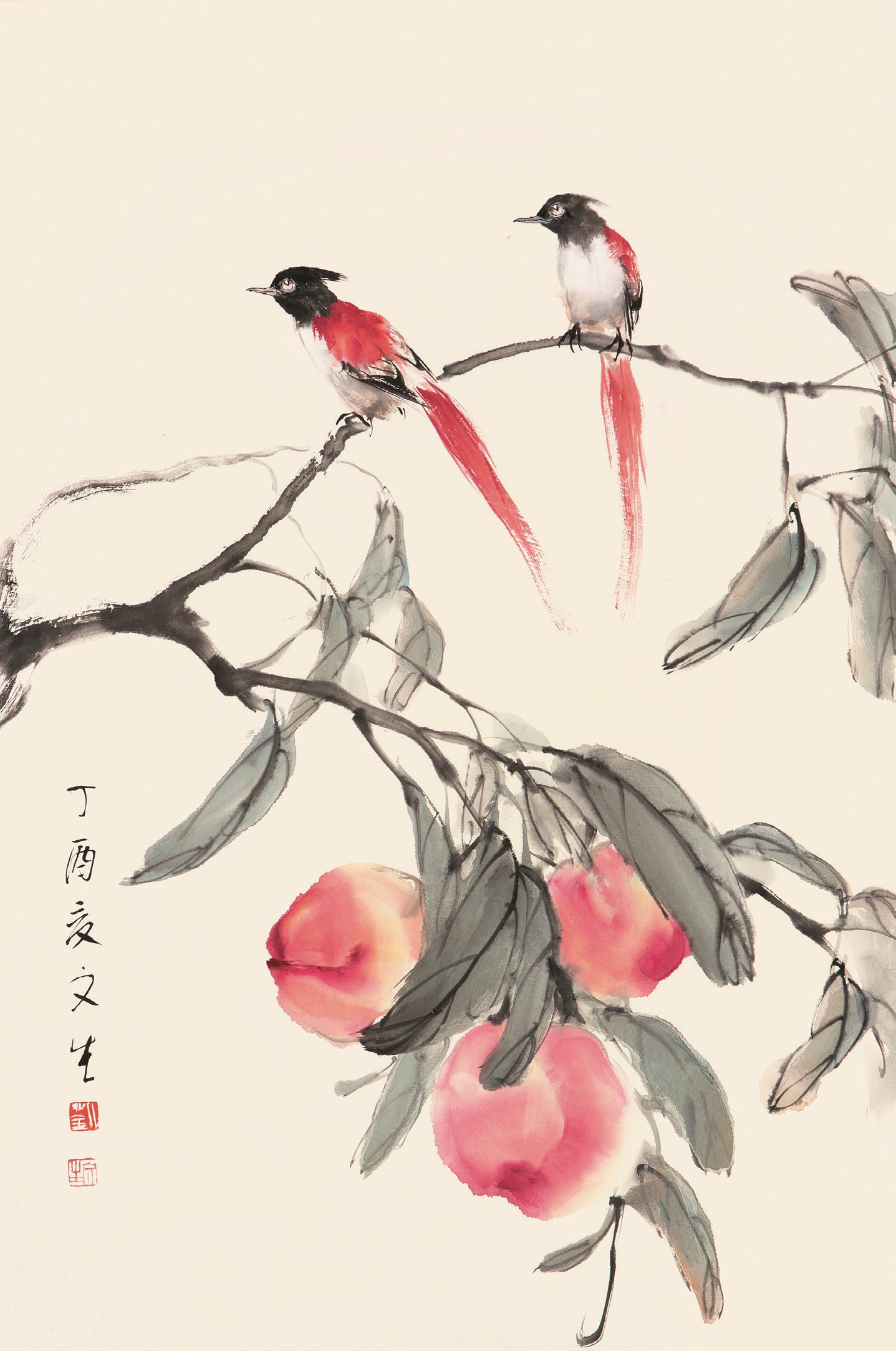 刘文生(b.1956) 双寿图