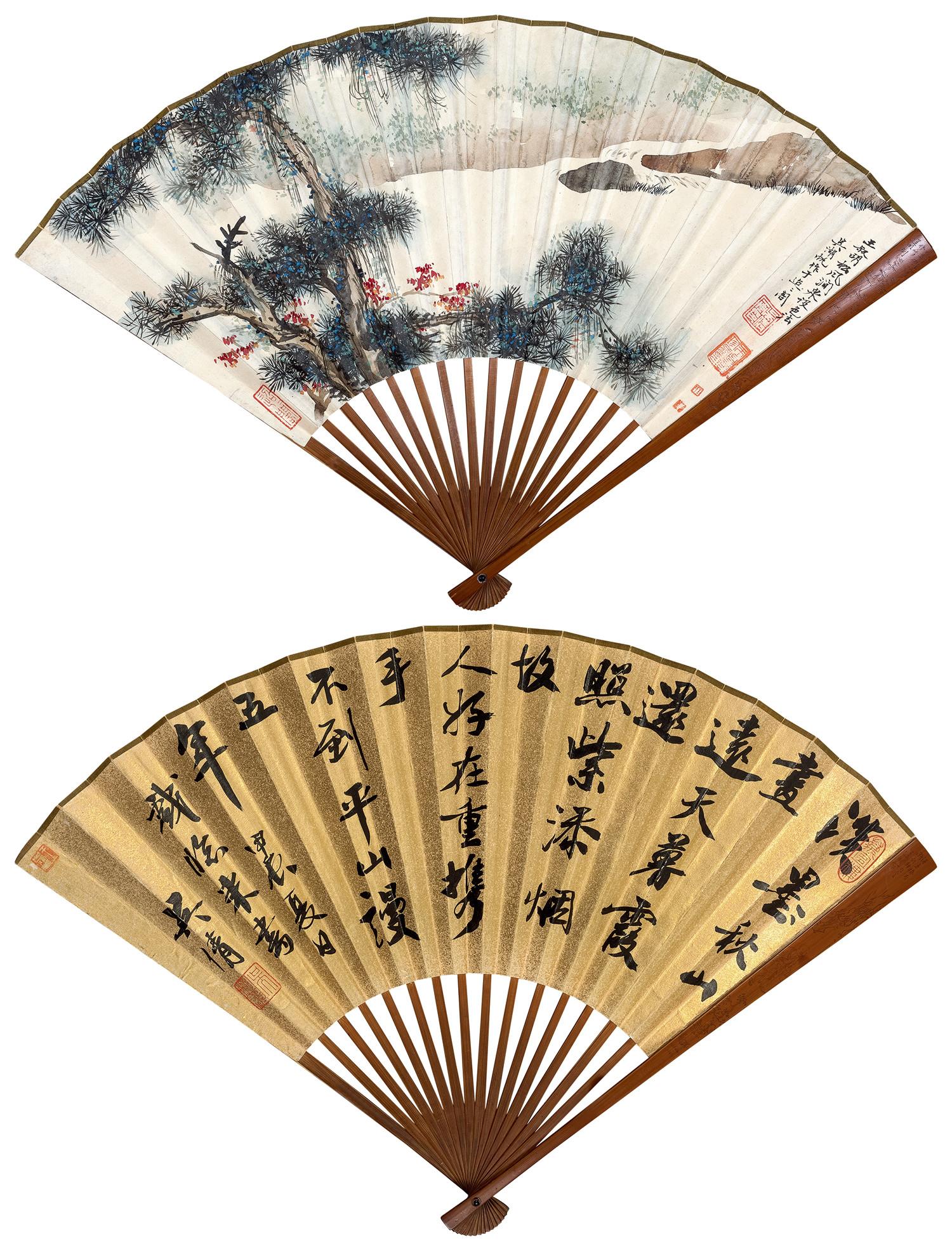 吴湖帆(1894-1968)松风涧泉,书法