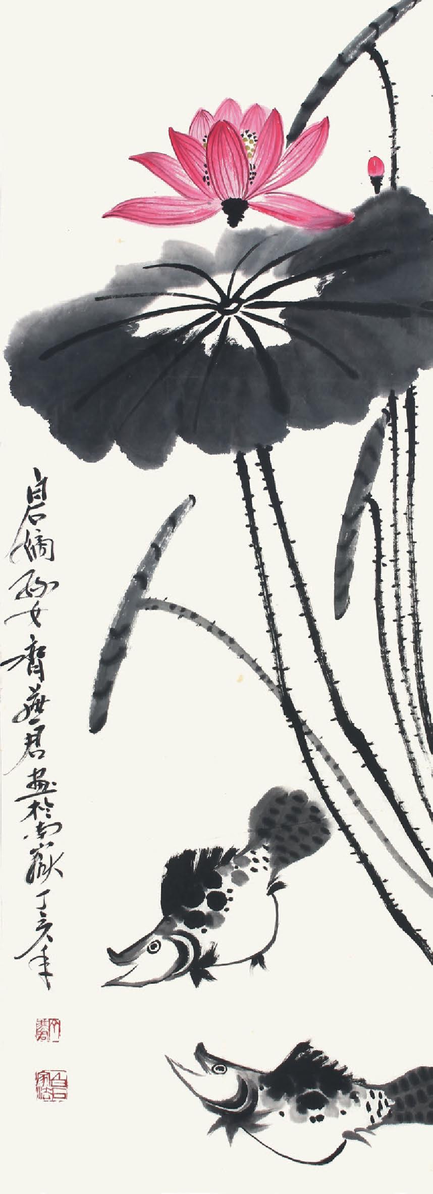 1944年出生于湖南湘潭,祖父齐良元乃齐白石长子,父