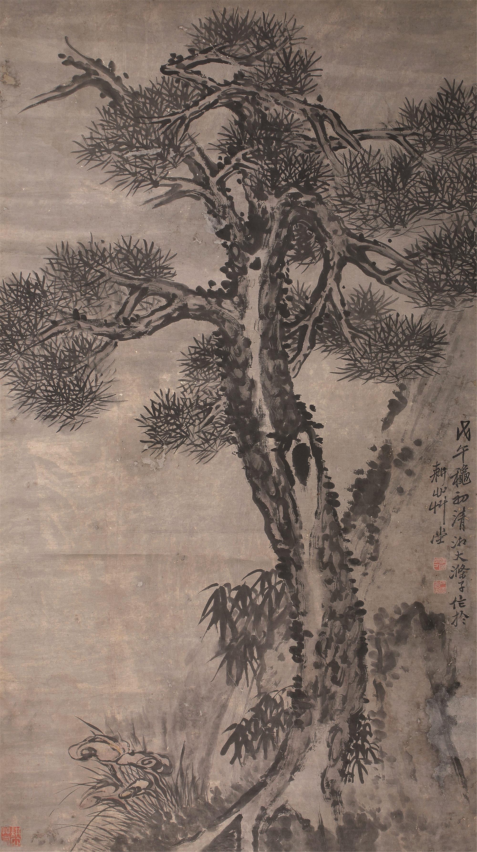 石涛(1642-1708)苍松