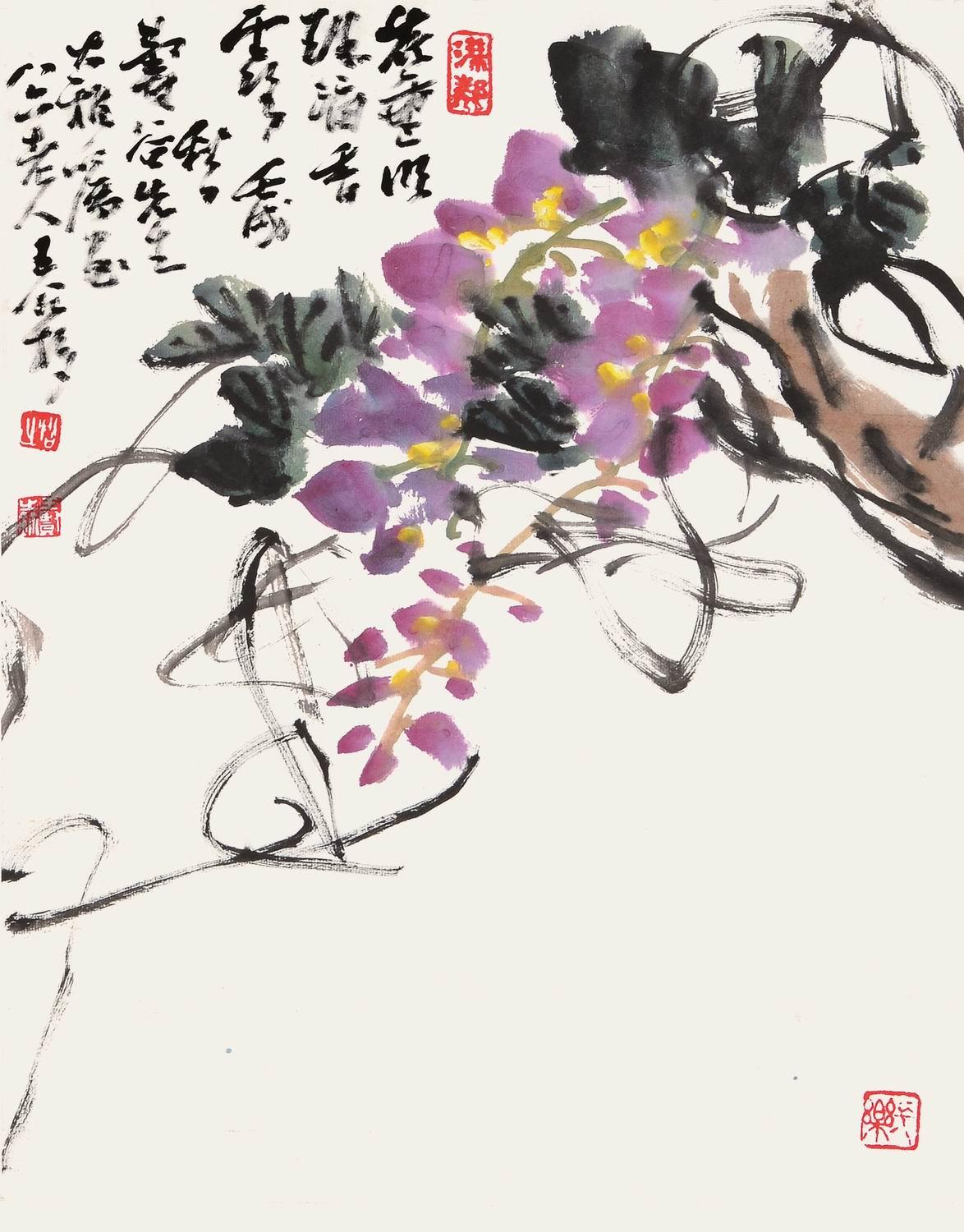 王个簃 花卉