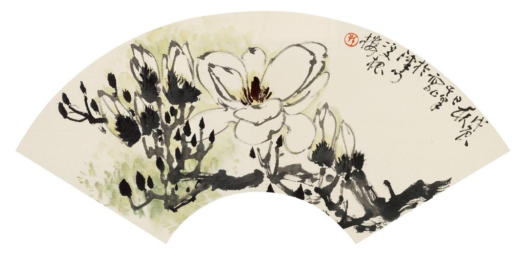 孙其峰(b.1920) 戊辰1988年作 玉兰图 镜心 设色纸本