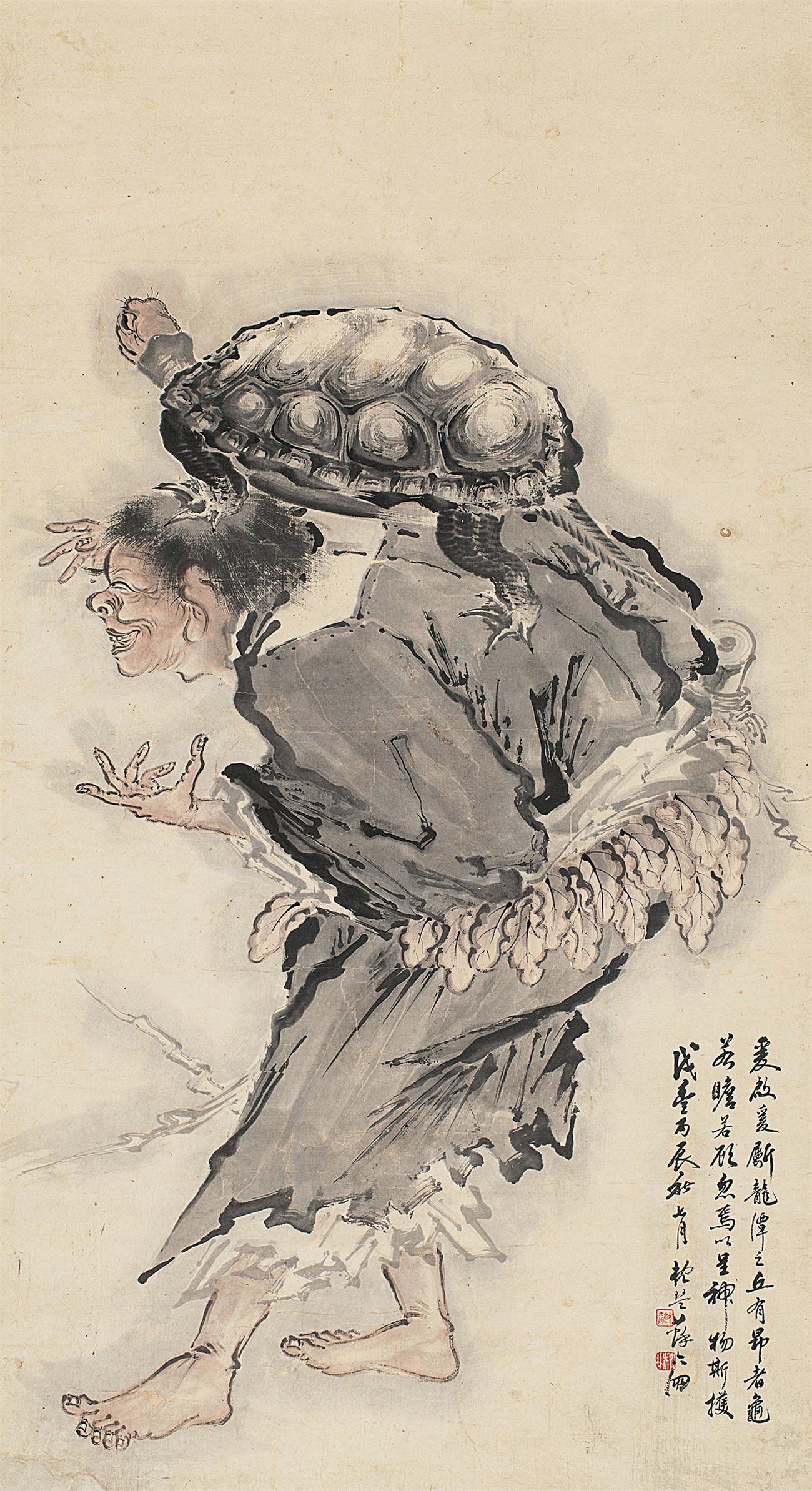 苏六朋(1798～1862) 人物 立轴 纸本