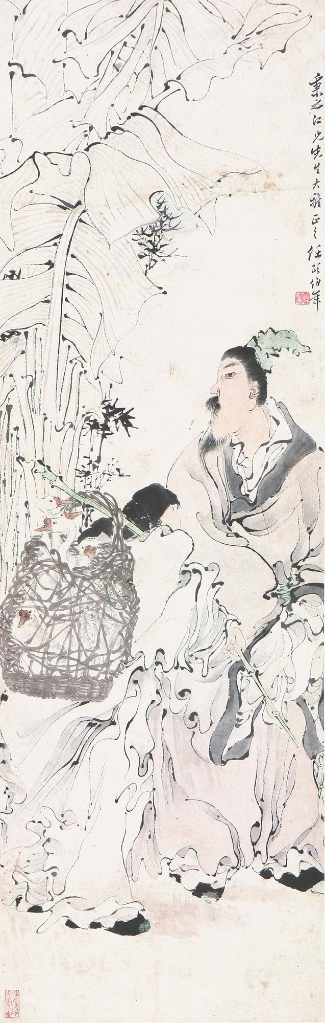 任伯年(1840-1895 爱鹅图