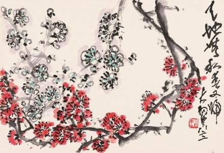 陈大羽（1912～2001） 天地无私春又归 立轴 设色纸本